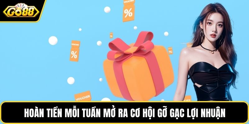 Hoàn tiền mỗi tuần mở ra cơ hội gỡ gạc lợi nhuận