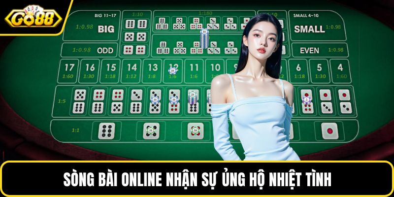 Sòng bài online nhận sự ủng hộ nhiệt tình từ khách hàng